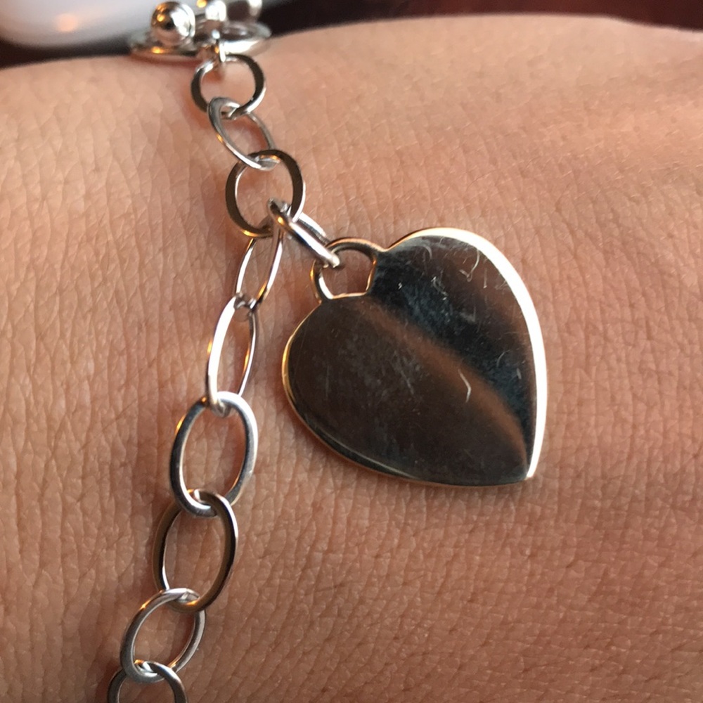 Sterling Ross Simons toggle heart bracelet - 7.75” long - Picture 9 of 12